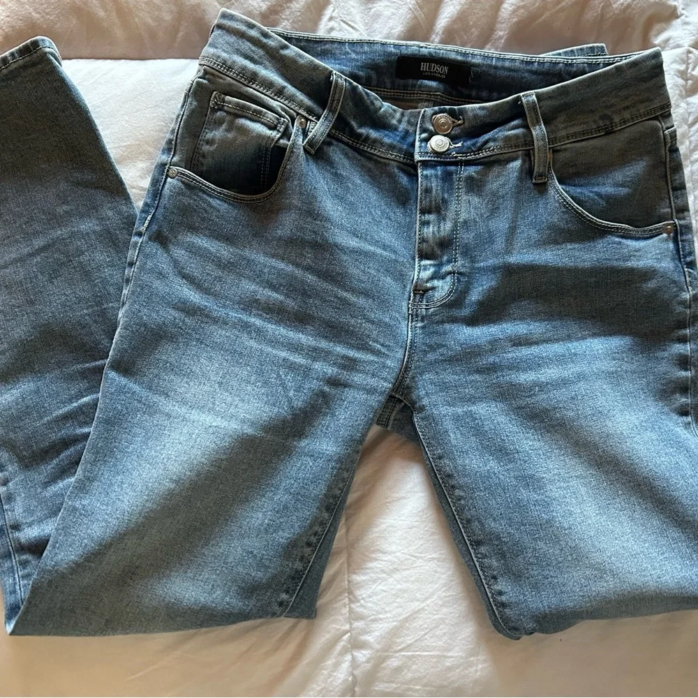 Hudson Jeans Blue Straight Leg Denim - Picture 4 of 5